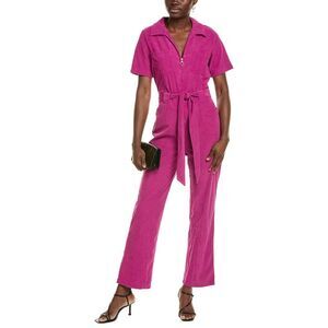 Anna Kay Womens Benattar Corduroy Jumpsuit, Pink